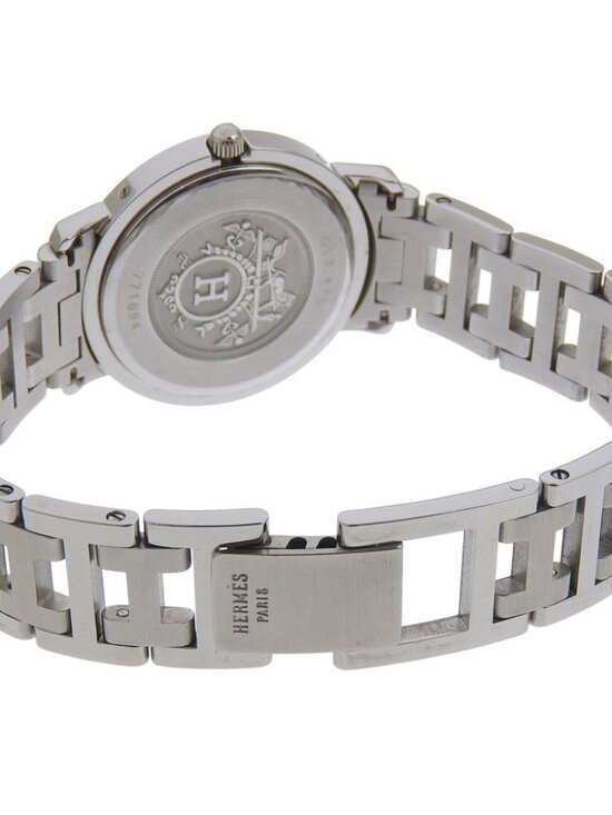 Hermes Clipper Watch SS Quartz White Dial Hermes Clipper CL4.220 Quartz White Dial Stainless Steel Wo  main image 4